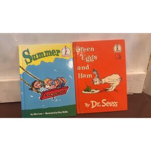 2 -Dr. Seuss Hardback Books Summer & Green Eggs and Ham